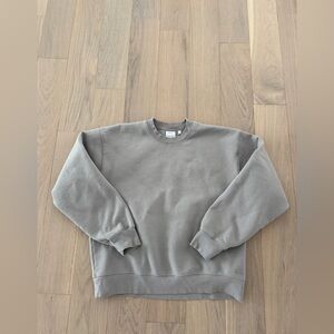 Aritzia Crewneck Sweatshirt in Taupe Gray